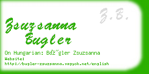 zsuzsanna bugler business card